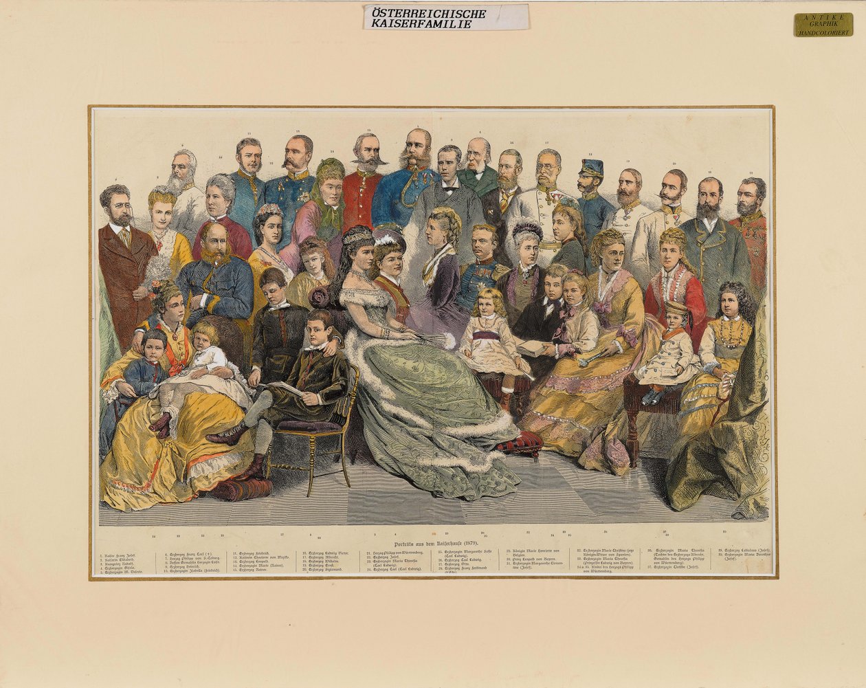 Den østerrikske keiserfamilien, 1879. av Unbekannt