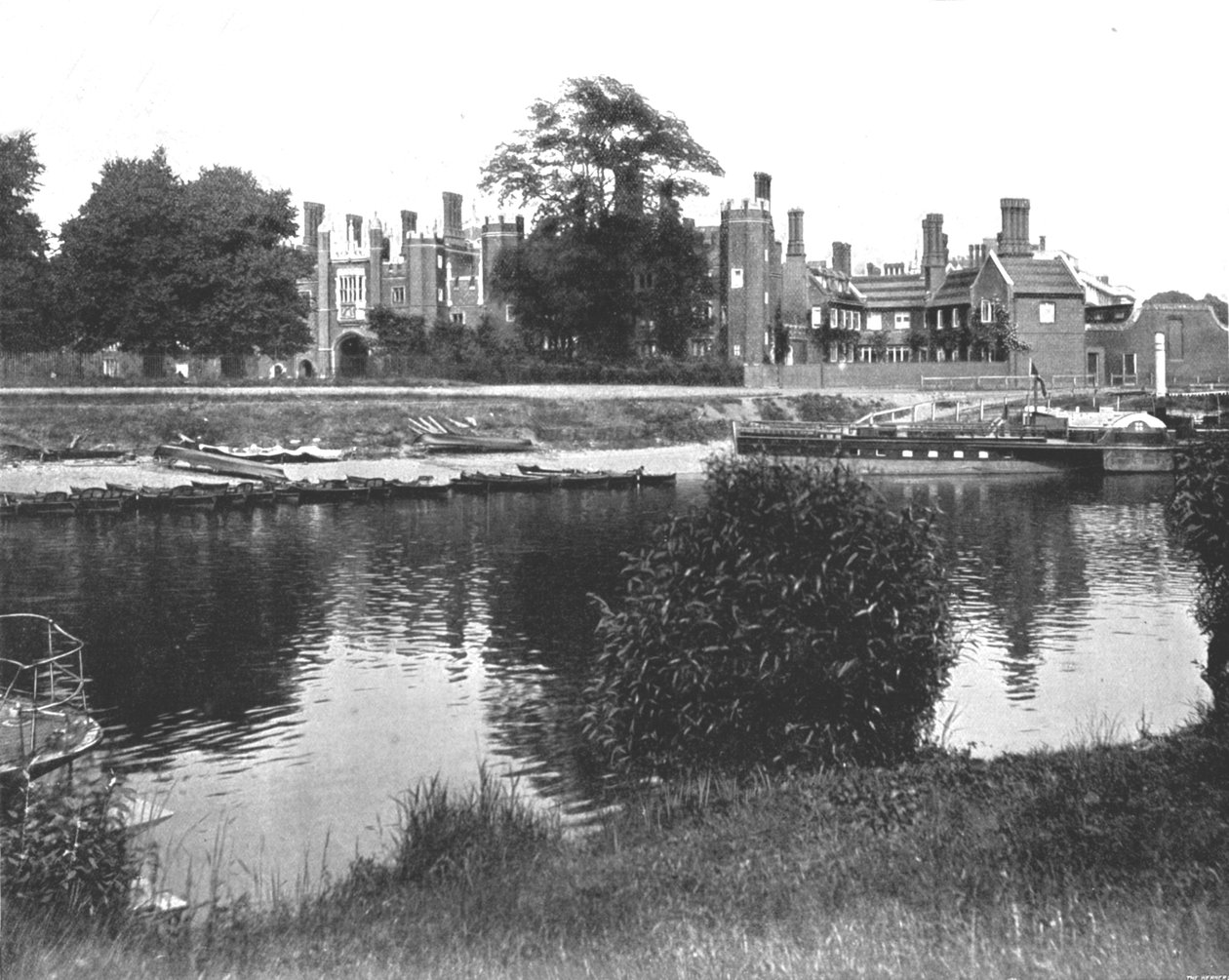 The Bankside ved Hampton Court, Richmond, London, 1894. av Unbekannt