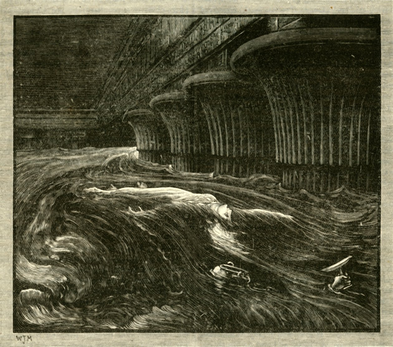 Banketten til Nitocris, 1890. av Unbekannt