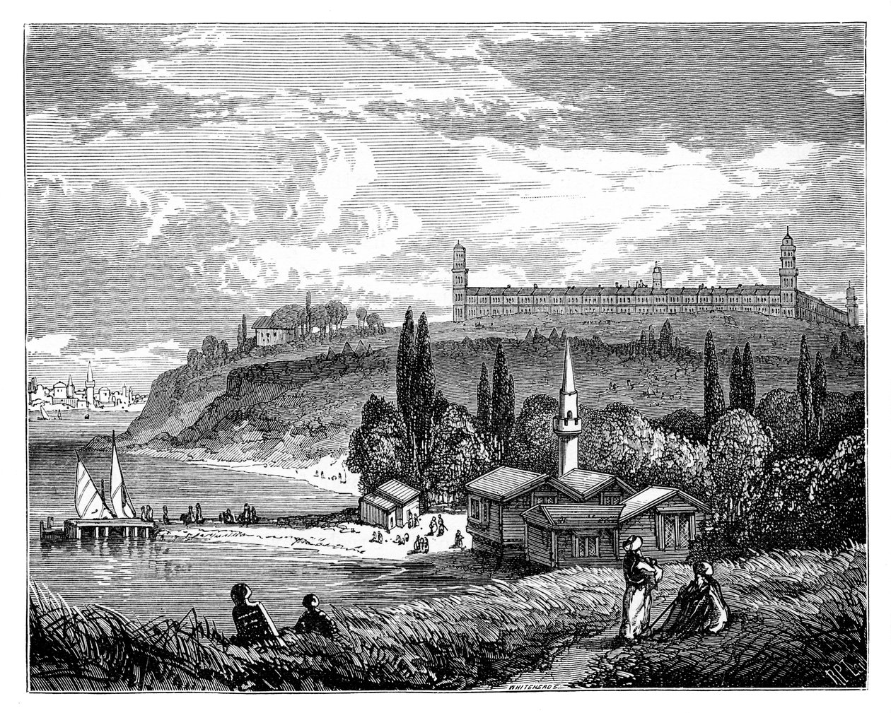 The Barracks Hospital, Scutari, Tyrkia, c1888 av Unbekannt