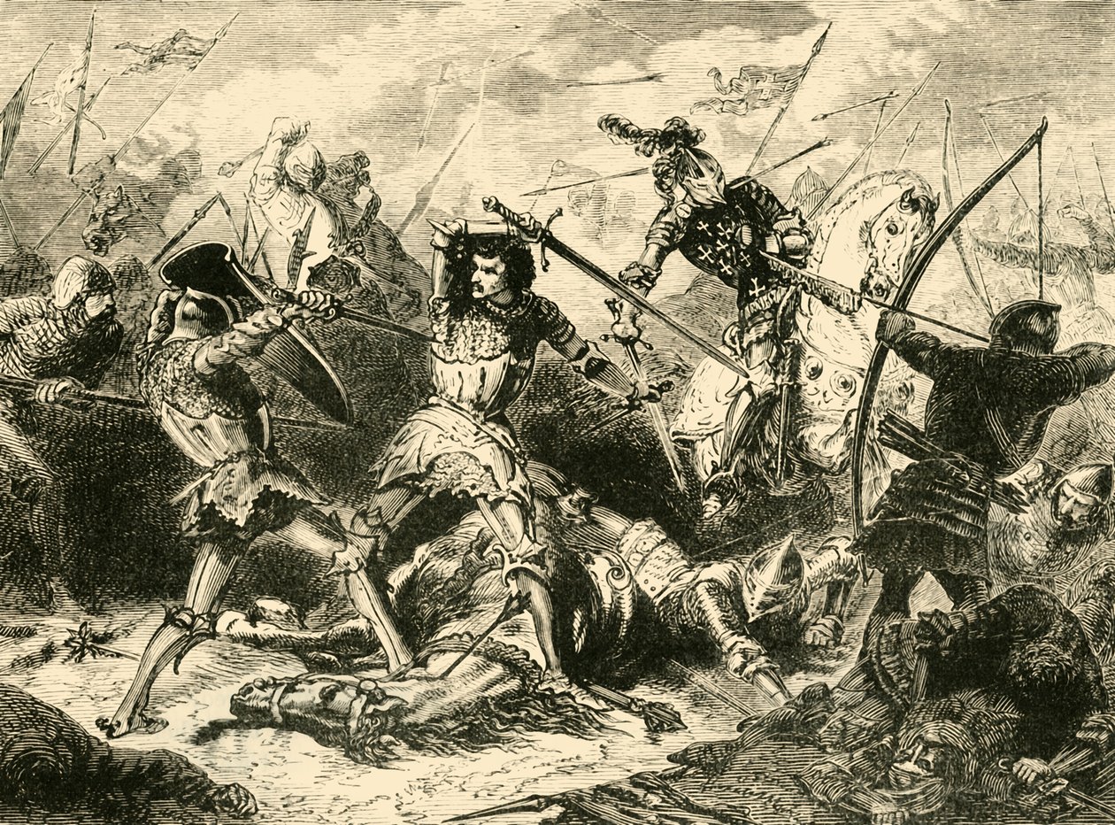 Slaget ved Agincourt, 1415, 1890. av Unbekannt