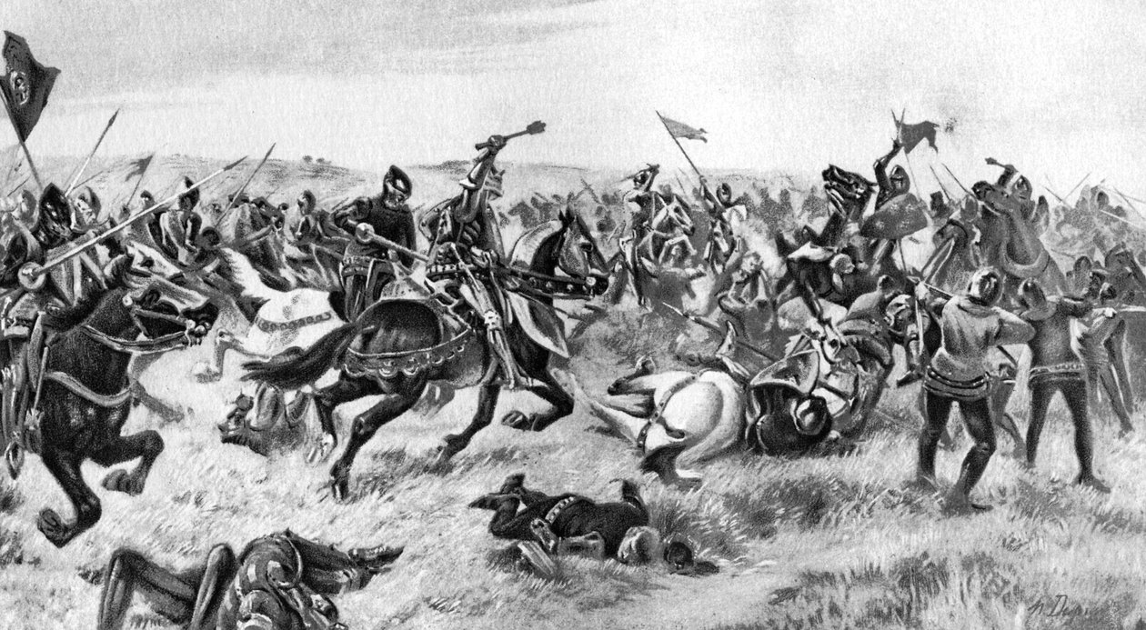 Slaget ved Agincourt, 25. oktober 1415, 1910 av Unbekannt