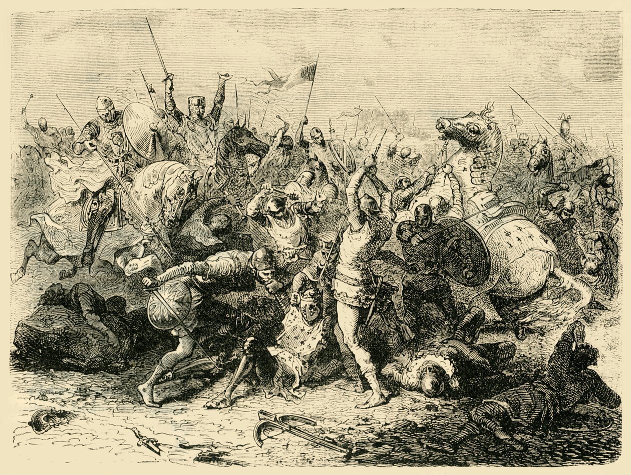 Slaget ved Bouvines, 1214, 1890. av Unbekannt