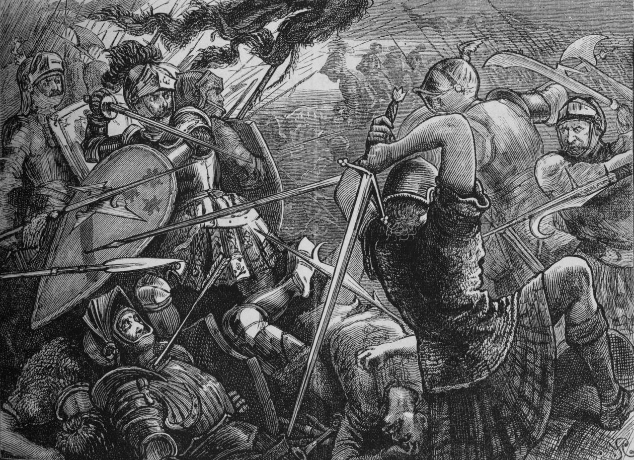 Slaget ved Flodden, 9. september 1513, c1880. av Unbekannt