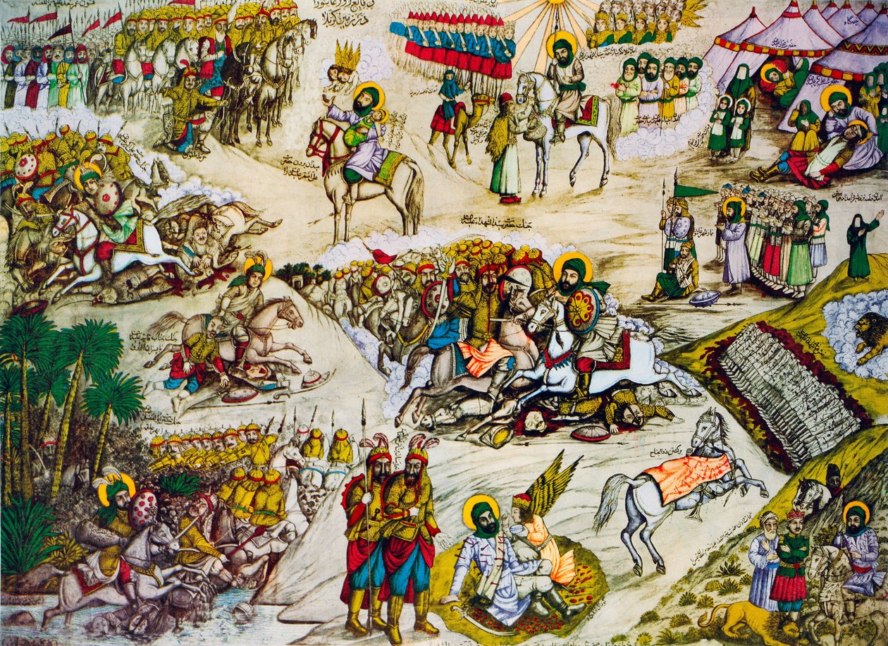 Slaget ved Karbala av Unbekannt