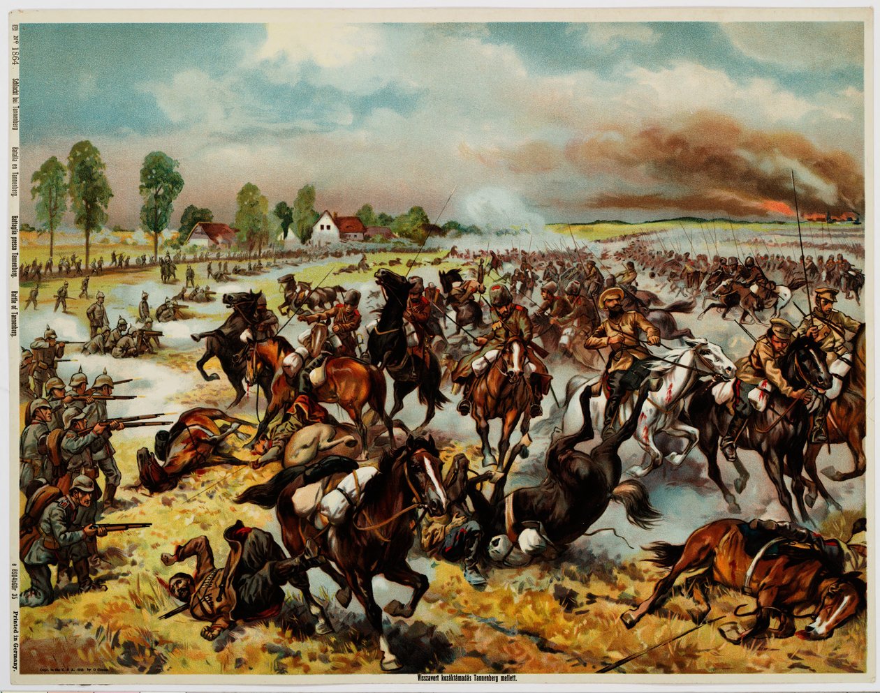 Slaget ved Tannenberg, august 1914 av Unbekannt