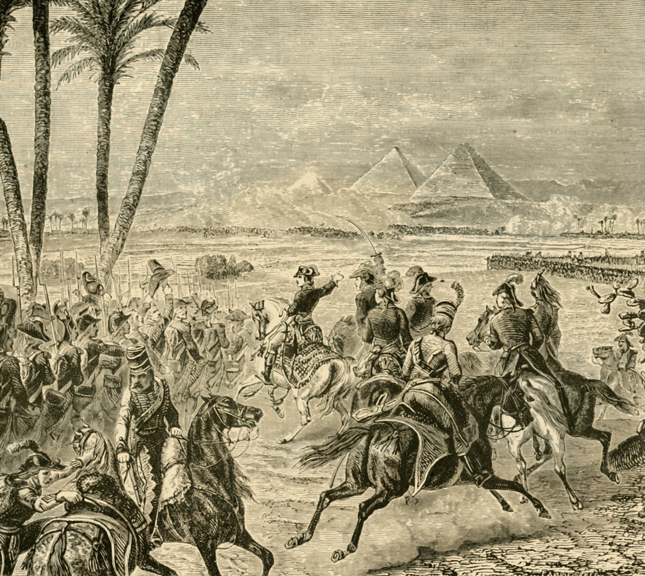 Slaget ved pyramidene, 1798, 1890. av Unbekannt
