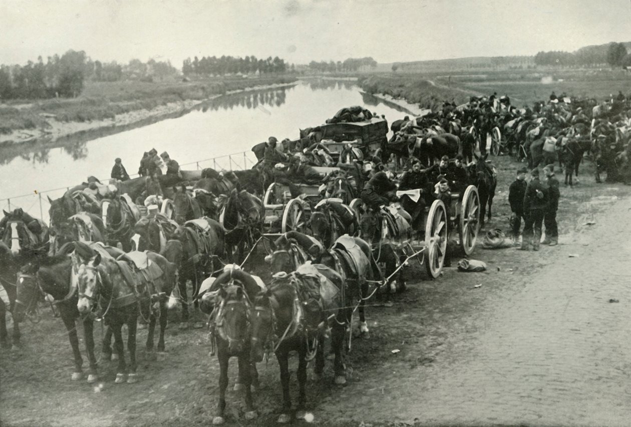 Slaget ved elvene, 1919. av Unbekannt