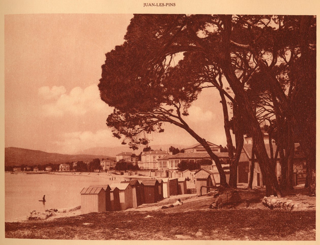 Stranden, Juan-les-Pins, 1930. av Unbekannt