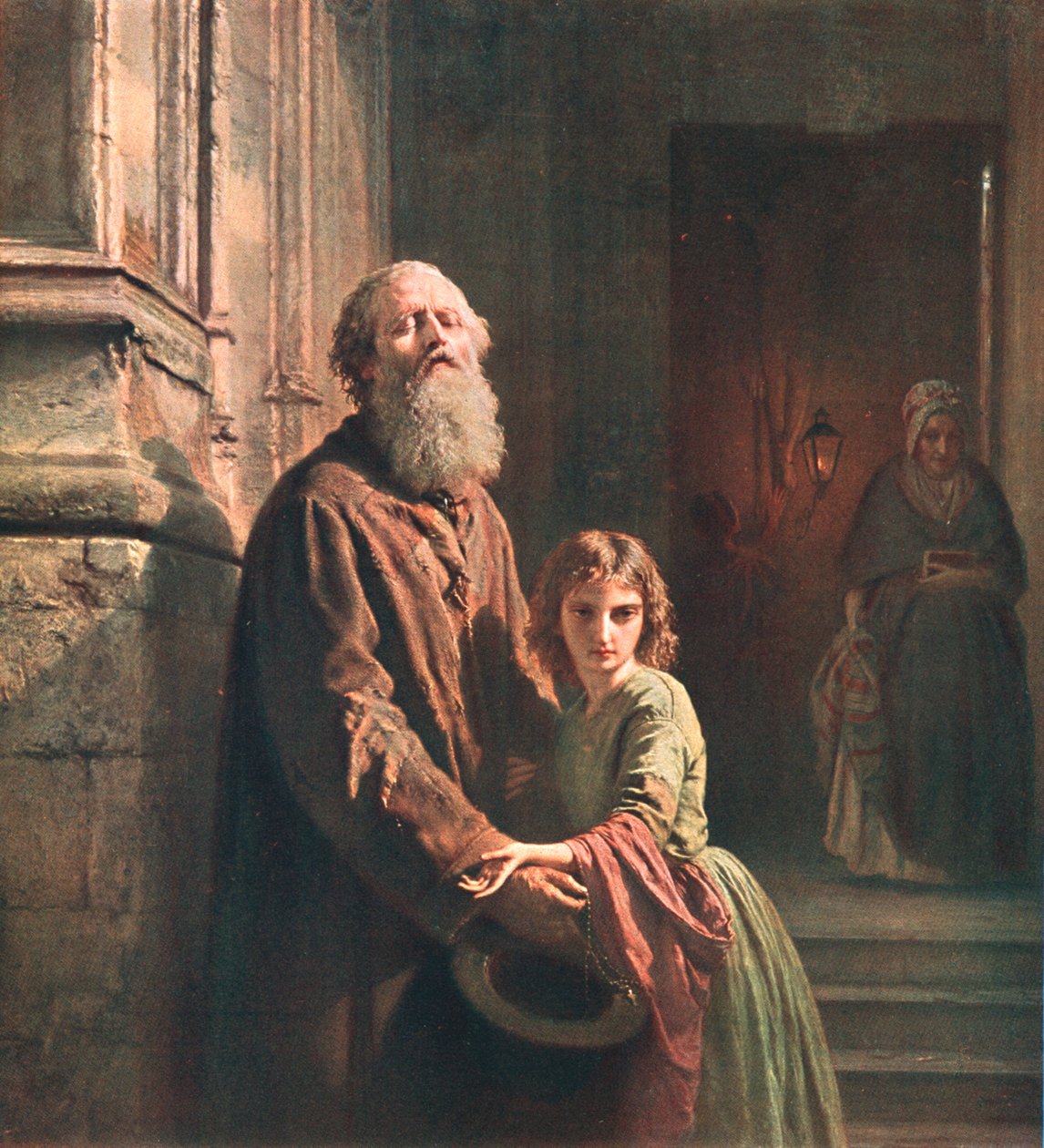Den blinde tiggeren, 1853, c1902. av Unbekannt