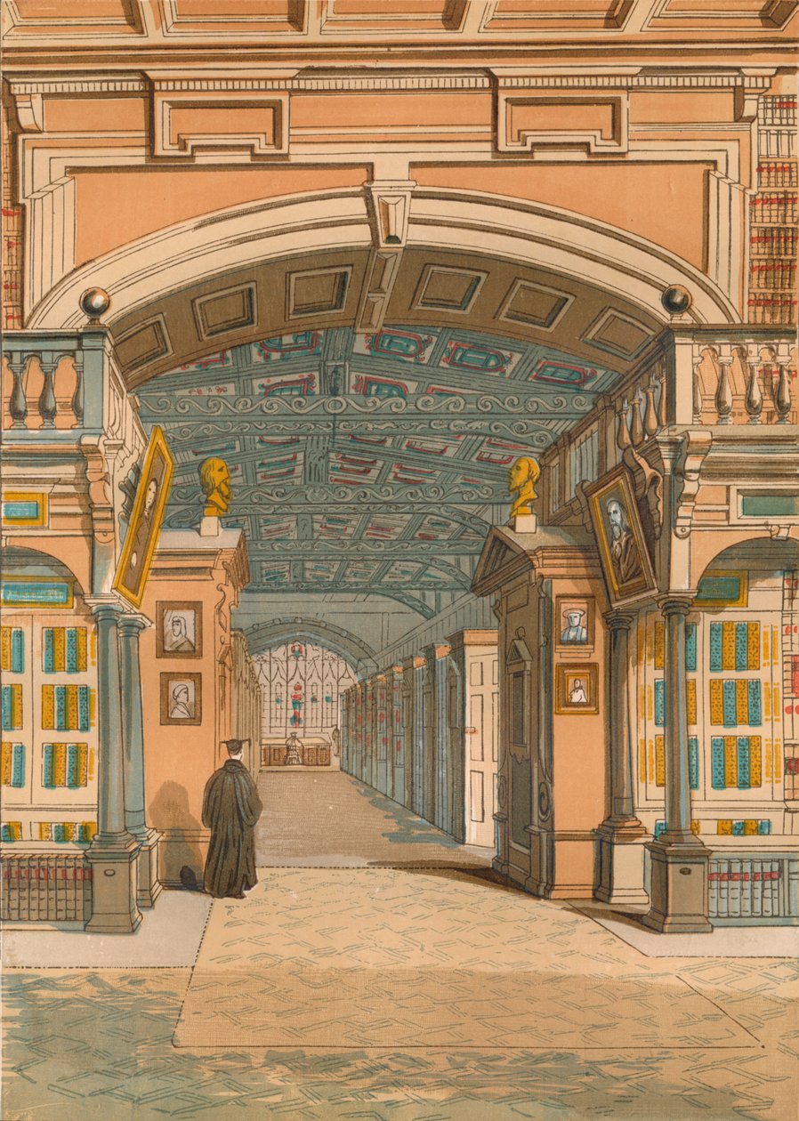 The Bodleian Library, Oxford, c1845, 1864 av Unbekannt