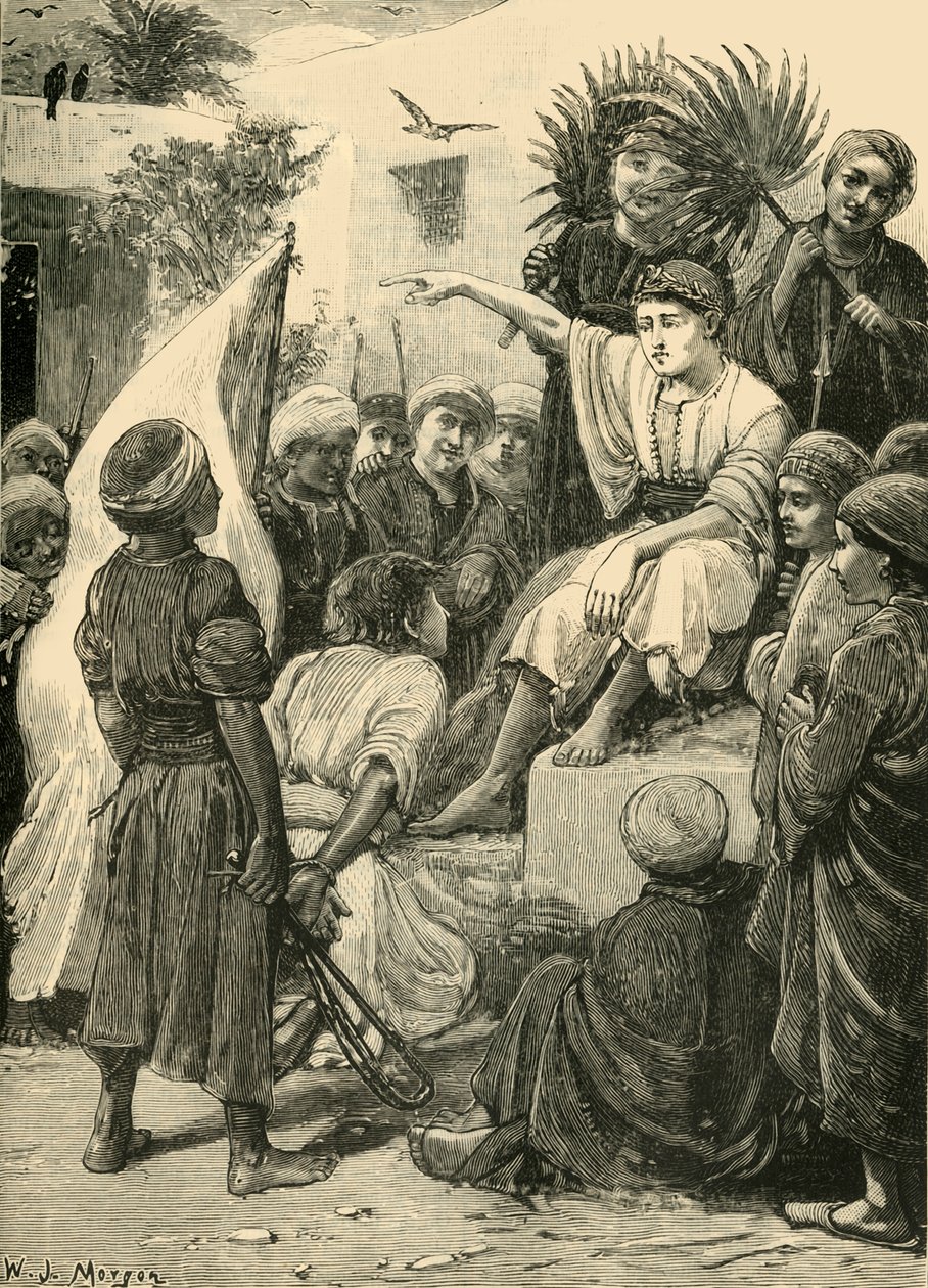Gutten Cyrus spiller kongen, 1890. av Unbekannt