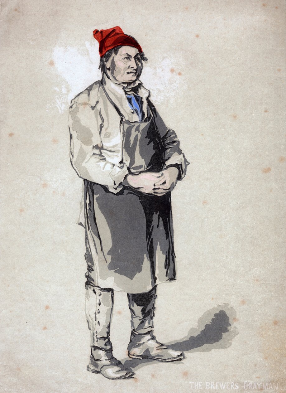 The Brewers Drayman, 1800-tallet av Unbekannt