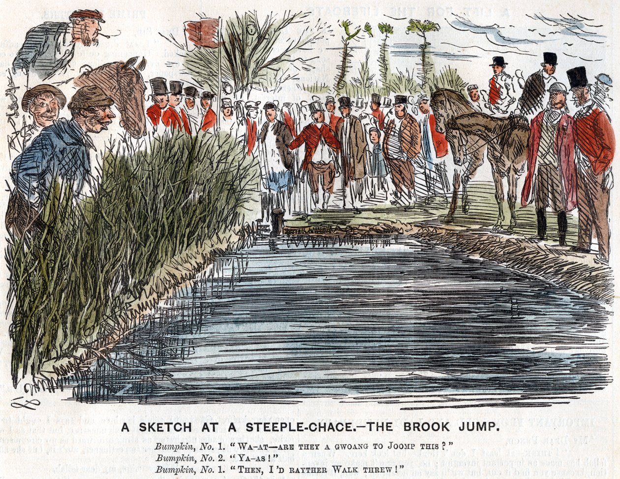 The Brook Jump, 1863 av Unbekannt