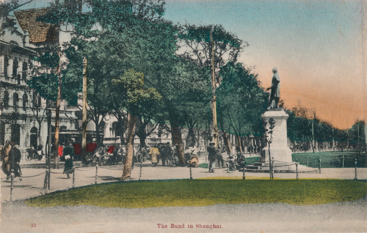 The Bund i Shanghai, c1910 av Unbekannt