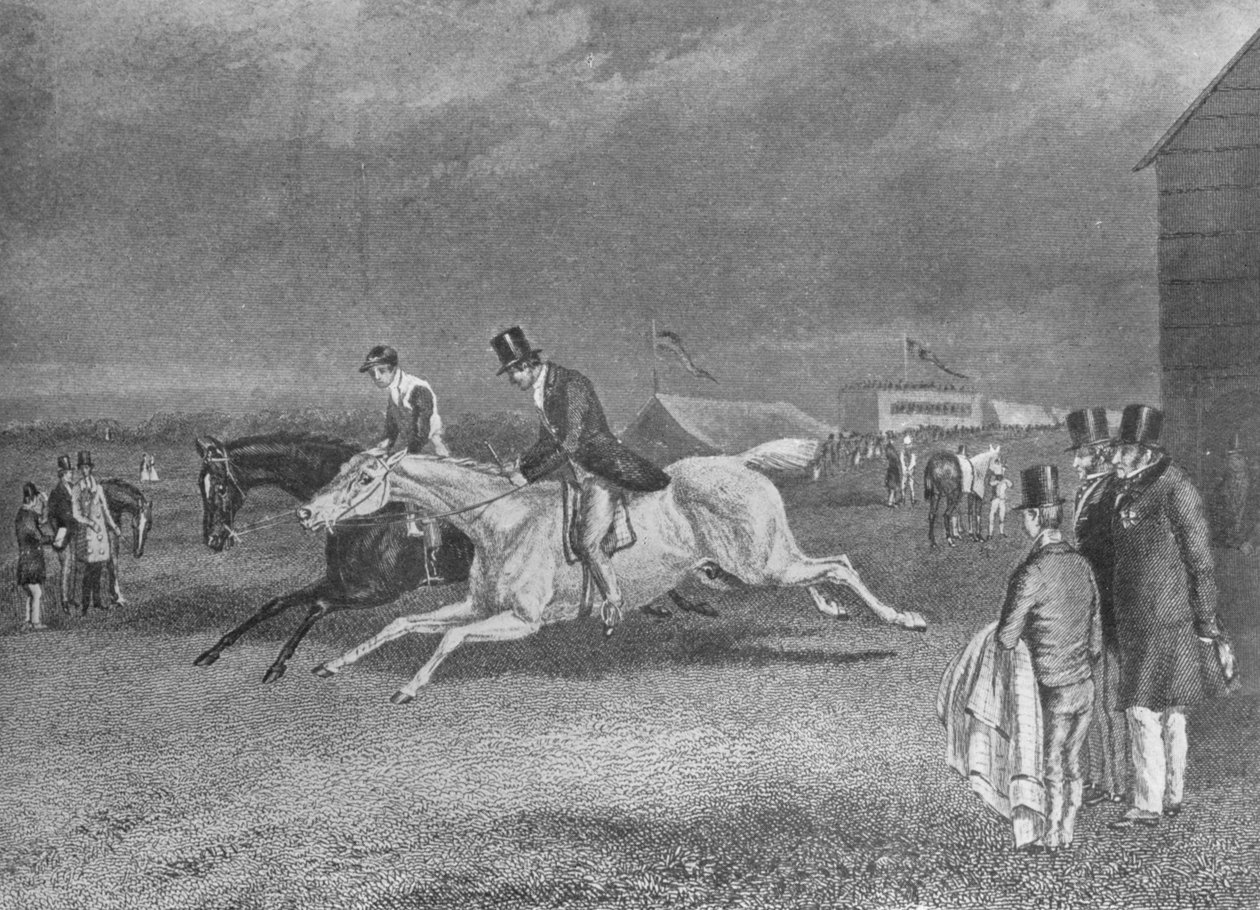 The Canter Up, 1800-tallet, 1911 av Unbekannt