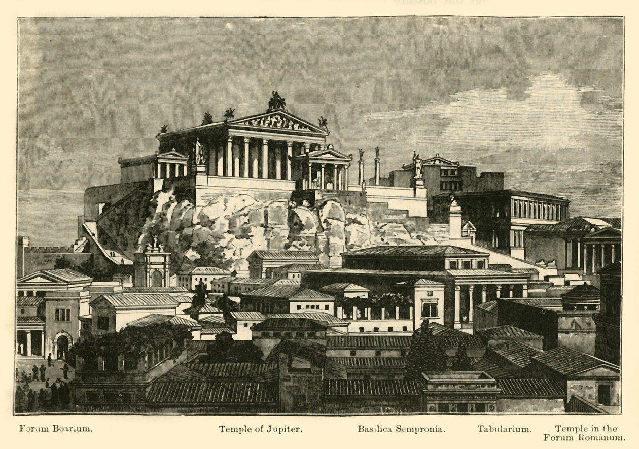 The Capitol, fra Mount Palatine restaurering, 1890. av Unbekannt