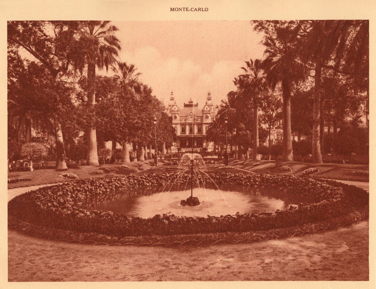 Kasinoet, Monte Carlo, 1930. av Unbekannt