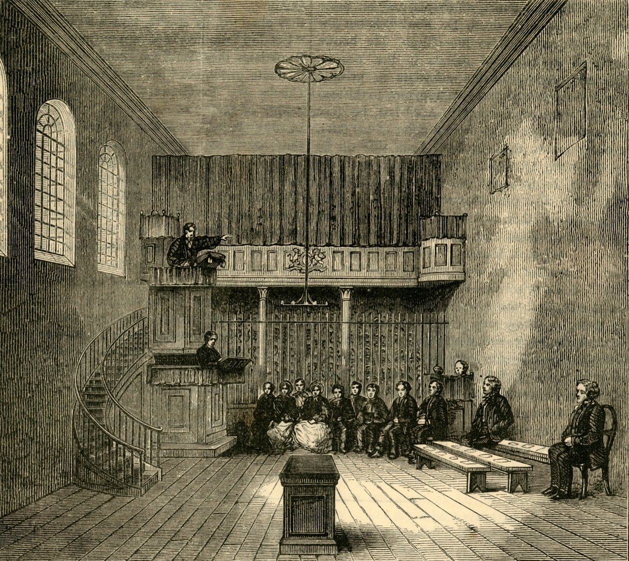 Kapellet i Newgate, c1872. av Unbekannt