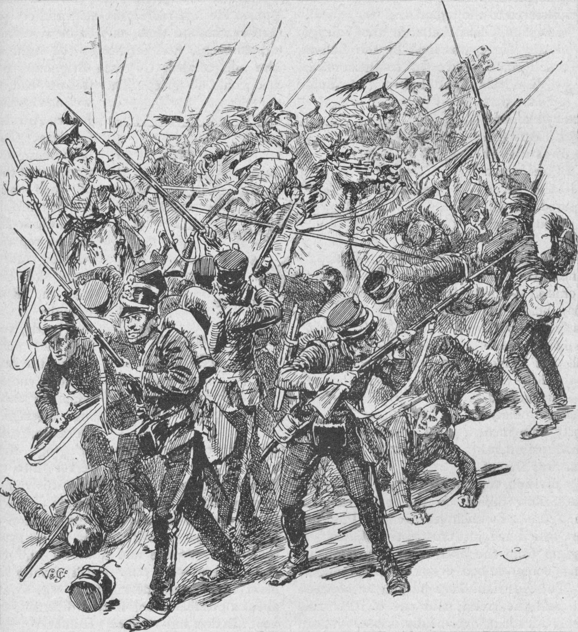 Anklagen om de østerrikske lanserne, 1902 av Unbekannt
