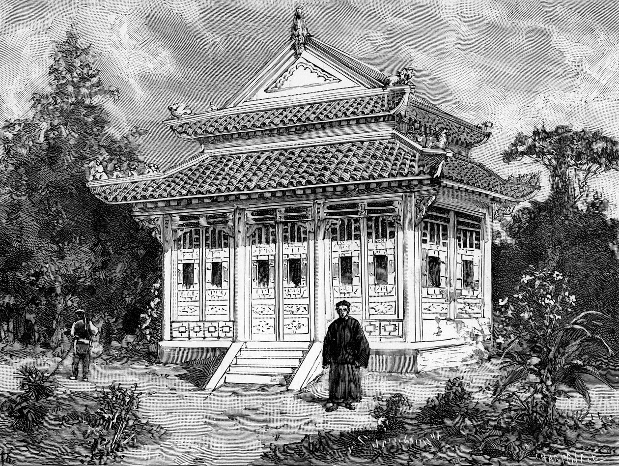 Det kinesiske huset, 1889 av Unbekannt