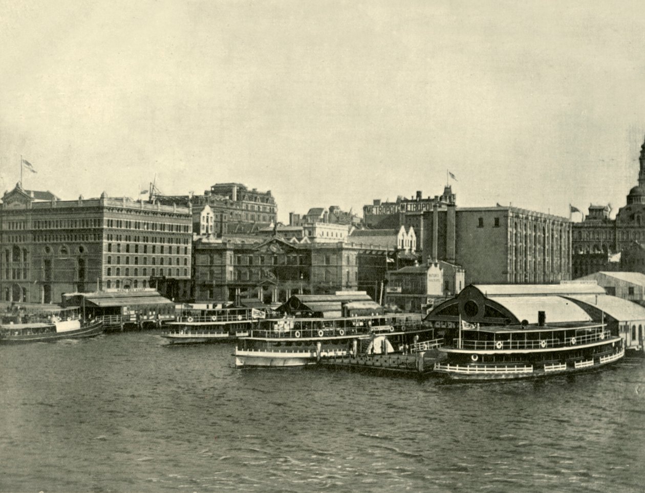 The Circular Quay, Sydney, 1901. av Unbekannt