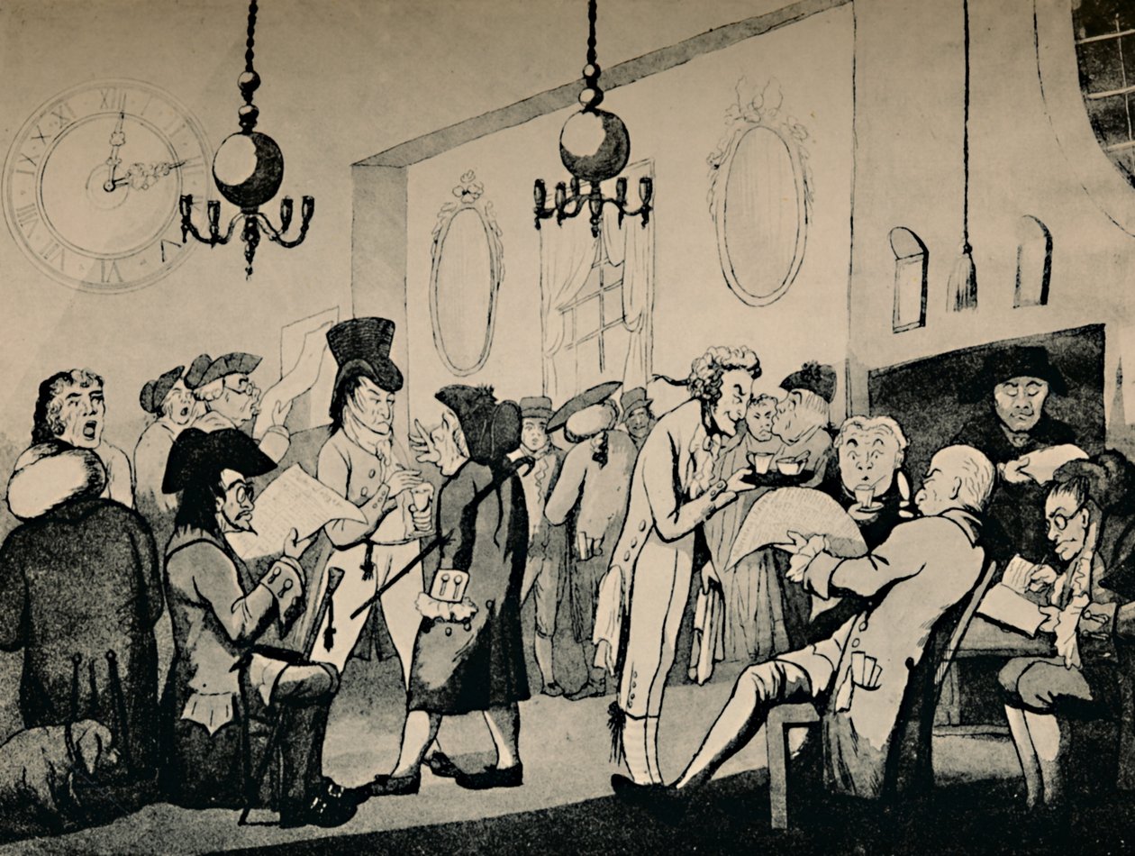 Kafferommet på Lloyds, 1798, 1928 av Unbekannt