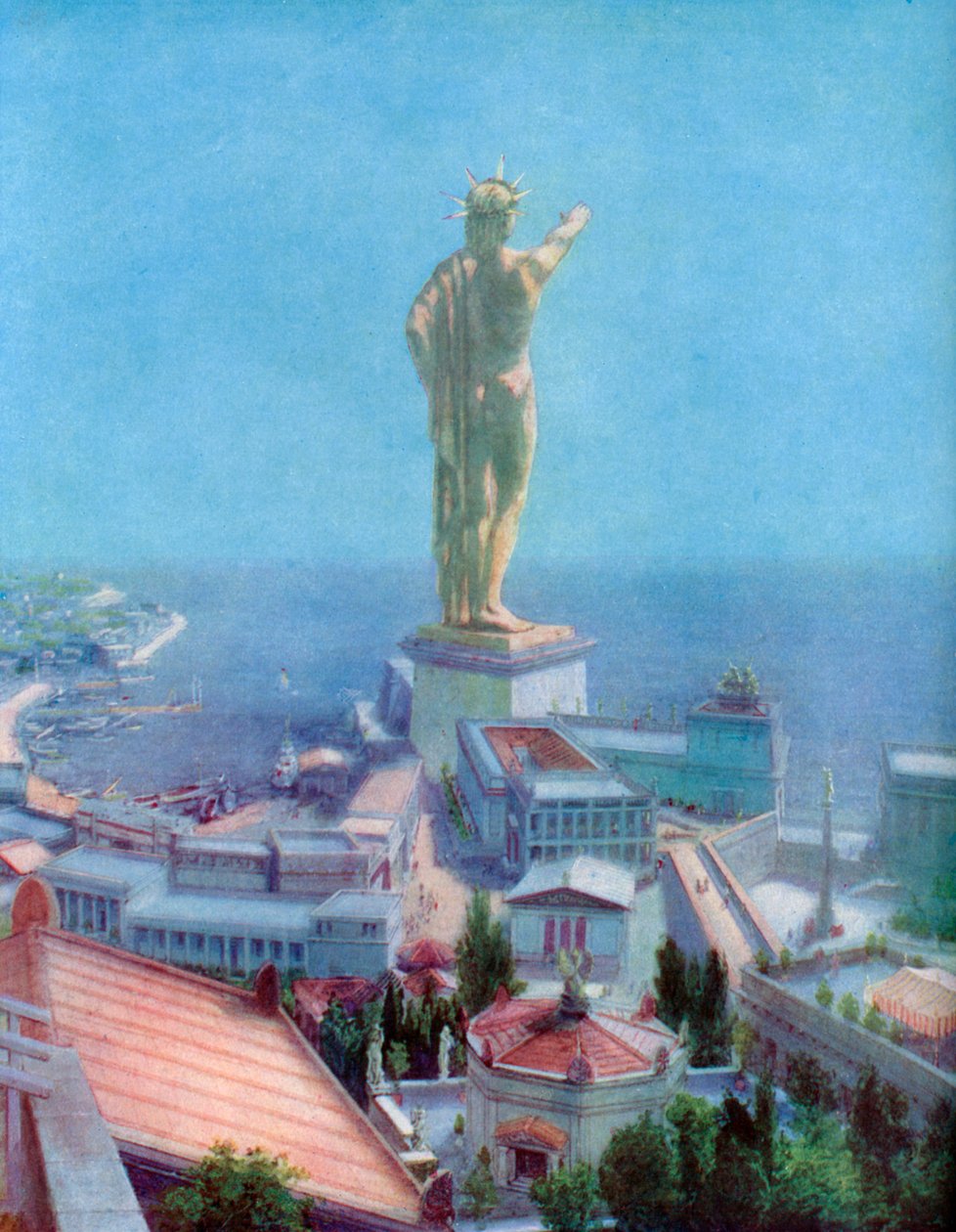 Kolossen på Rhodos, Hellas, 1933-1934 av Unbekannt