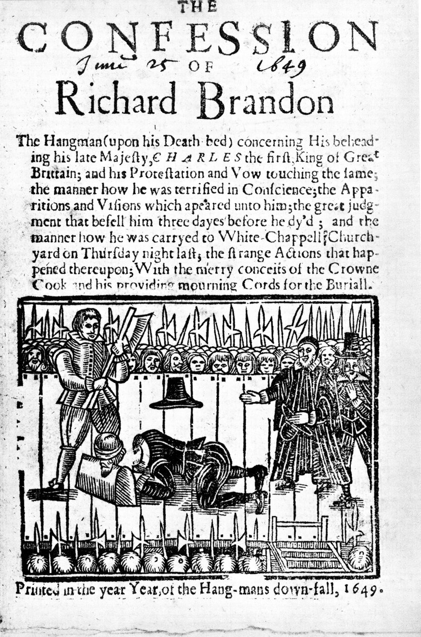The Confession of Richard Brandon, 1649 av Unbekannt