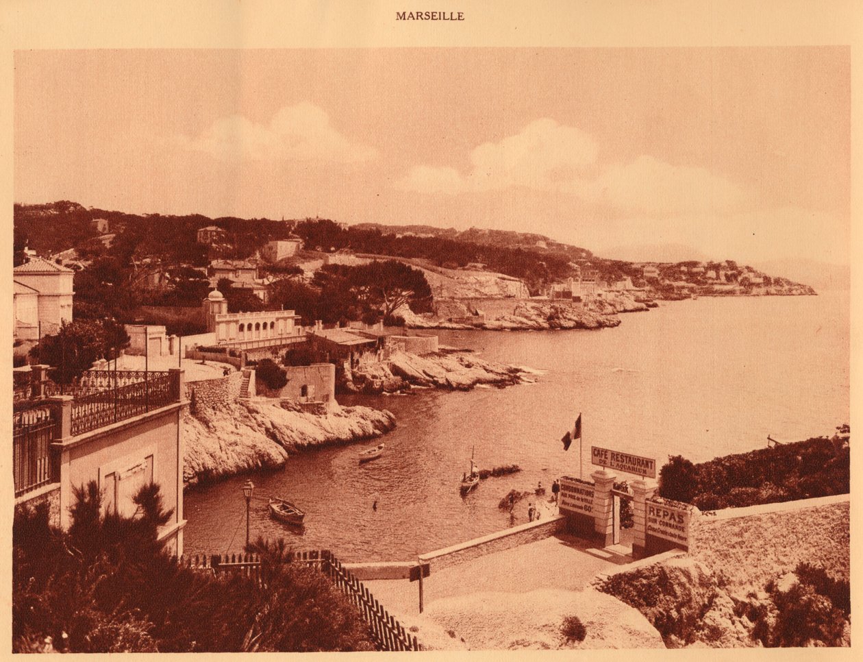 The Corniche, Marseille, 1930. av Unbekannt