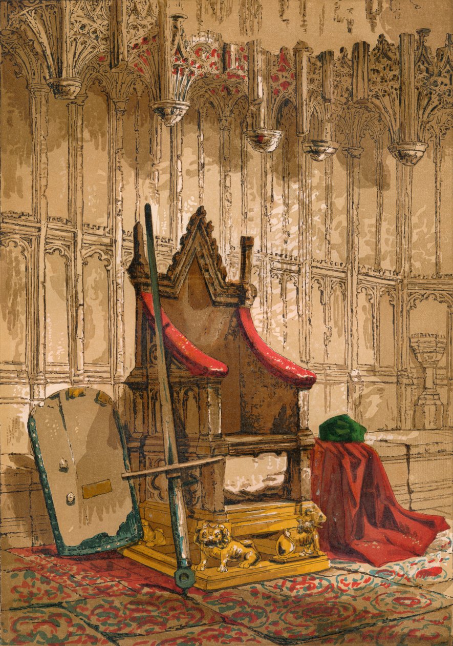 Kroningsstolen, c1845, 1864 av Unbekannt
