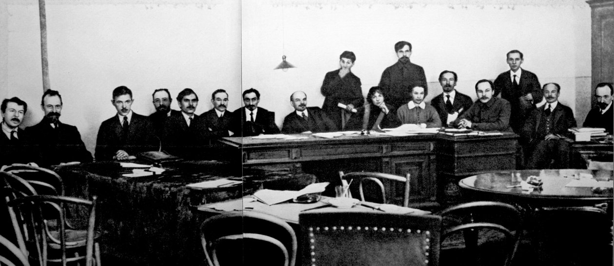 The Council of the Peoples Commissars, Russland, c1917-c1918. av Unbekannt