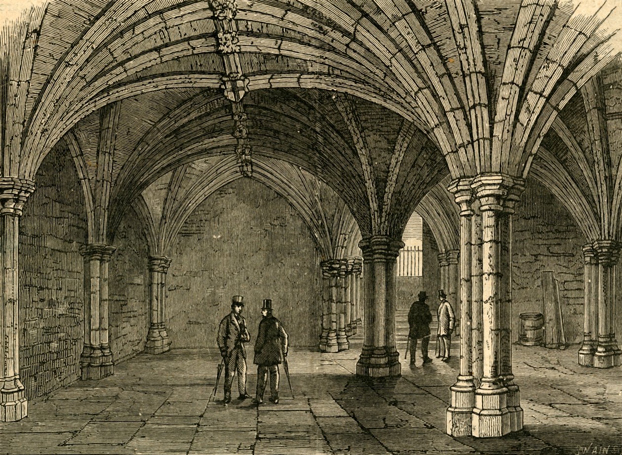 The Crypt of Guildhall, 1897. av Unbekannt