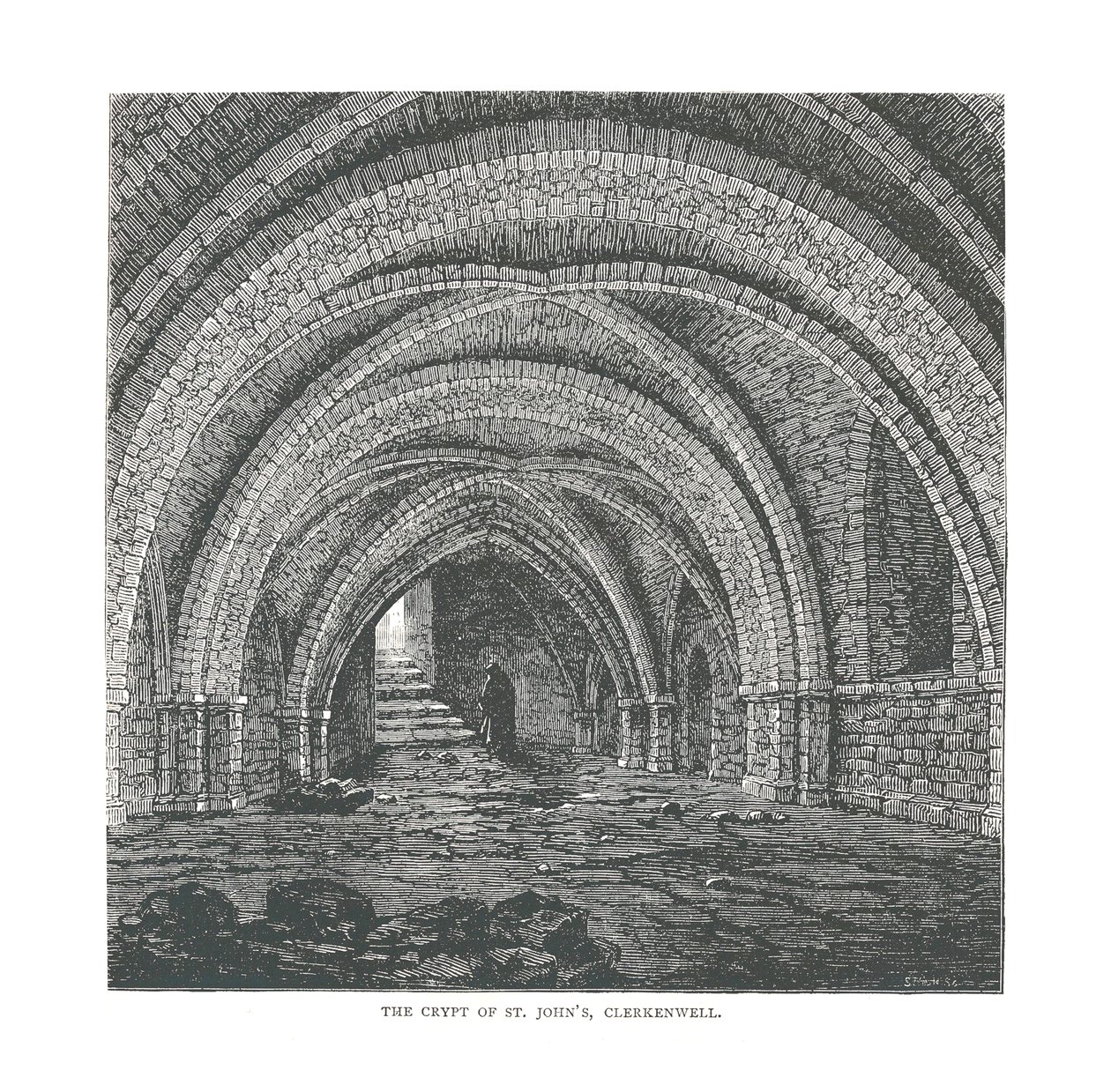 The Crypt of St. Johns, 1878 av Unbekannt