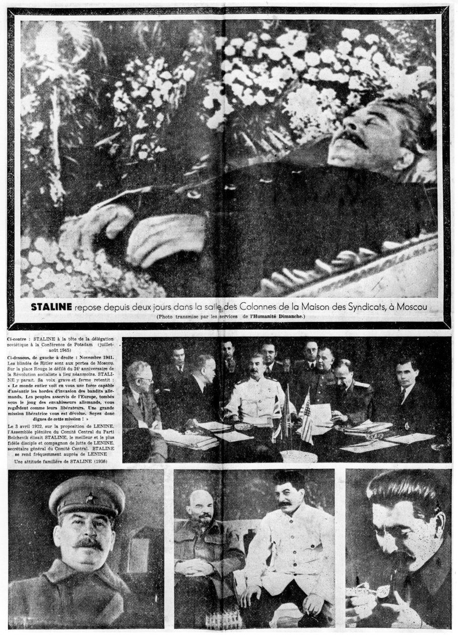 Stalins død, 8. mars 1953 av Unbekannt