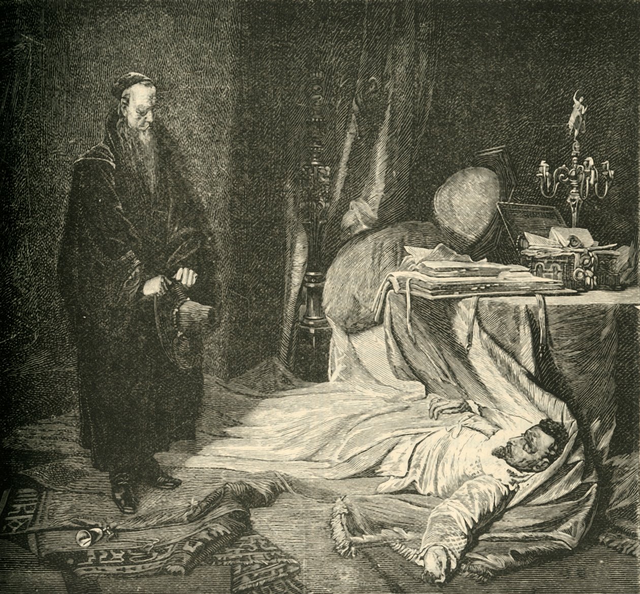 Wallensteins død, 1634, 1890. av Unbekannt