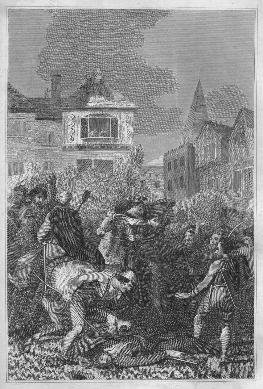 Wat Tylers død, 1838 av Unbekannt