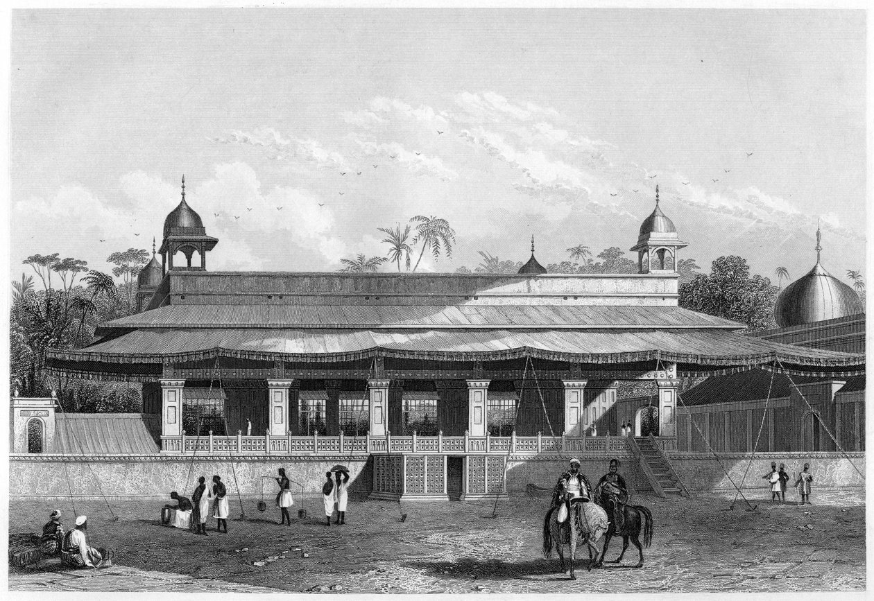 The Dewas Khan, Hall of Audience, Delhi, c1860 av Unbekannt