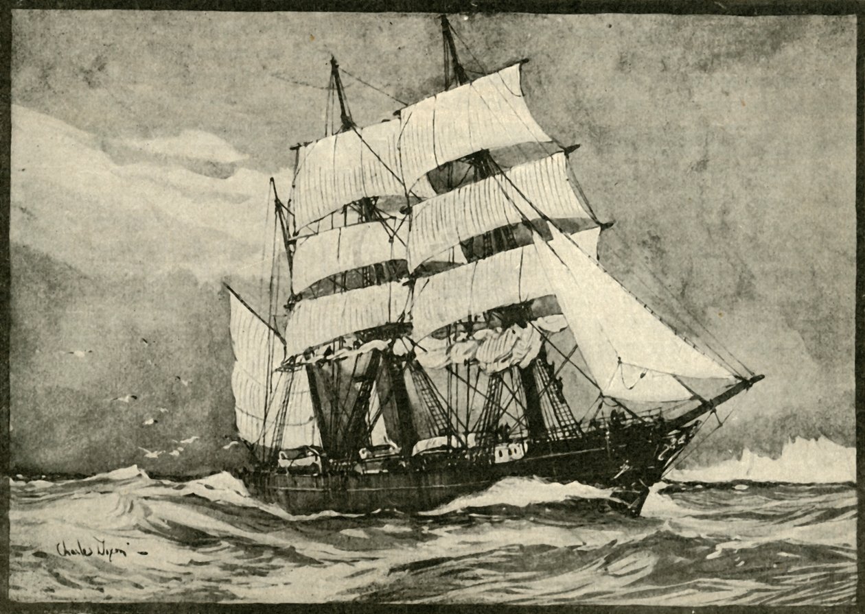 Oppdagelsen under fullt seil, 1901. av Unbekannt