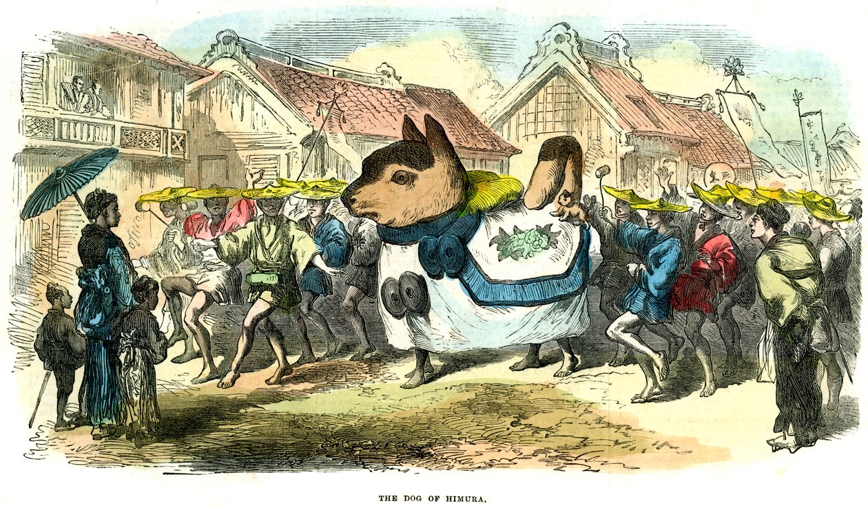 The Dog of Himura, Japan, 1872 av Unbekannt