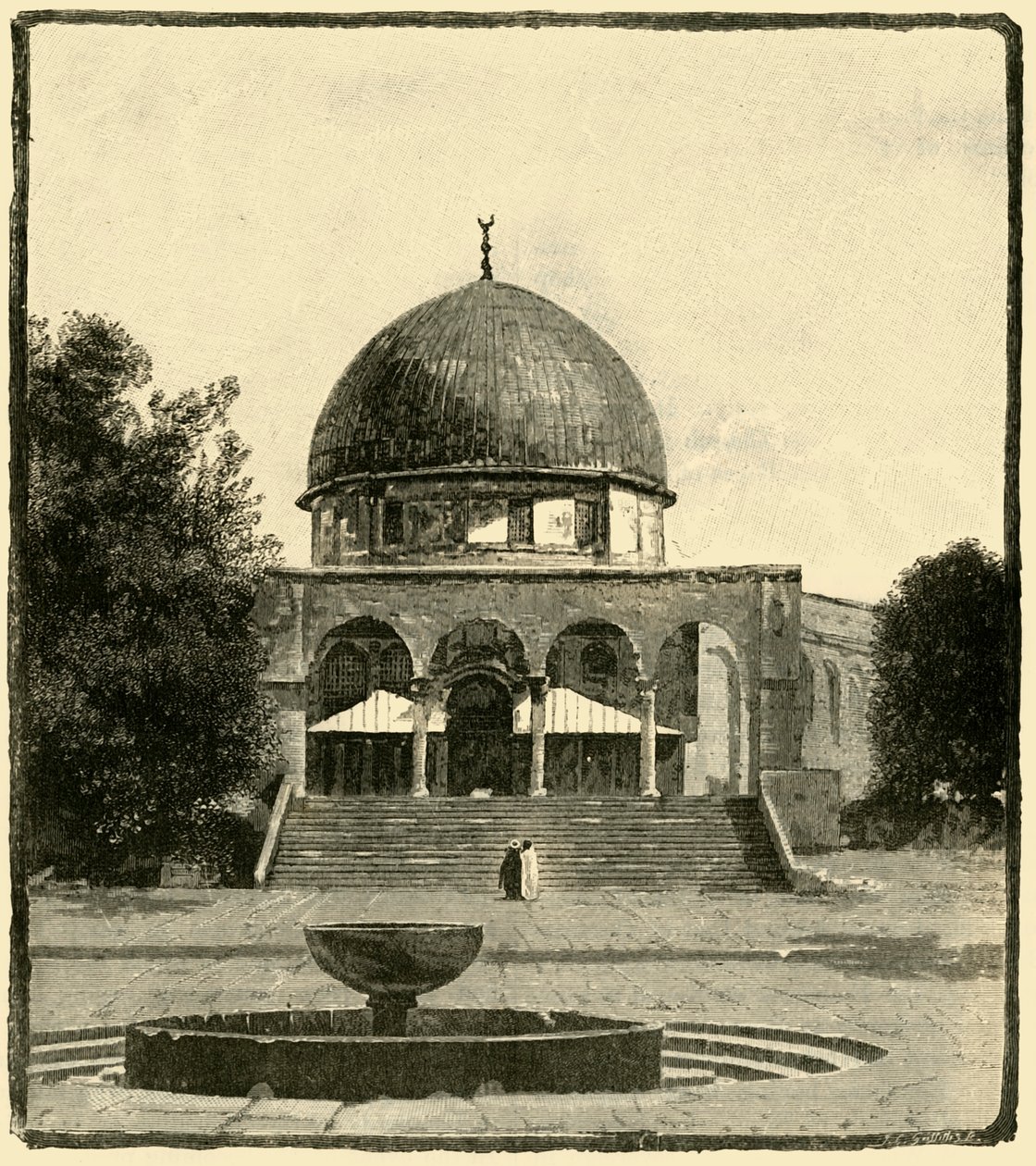 Klippedomen, Jerusalem, 1890. av Unbekannt