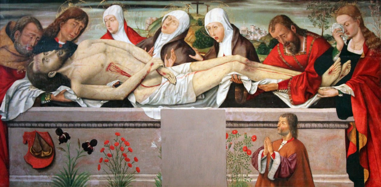 Kristi gravleggelse, c1490-c1500 av Unbekannt