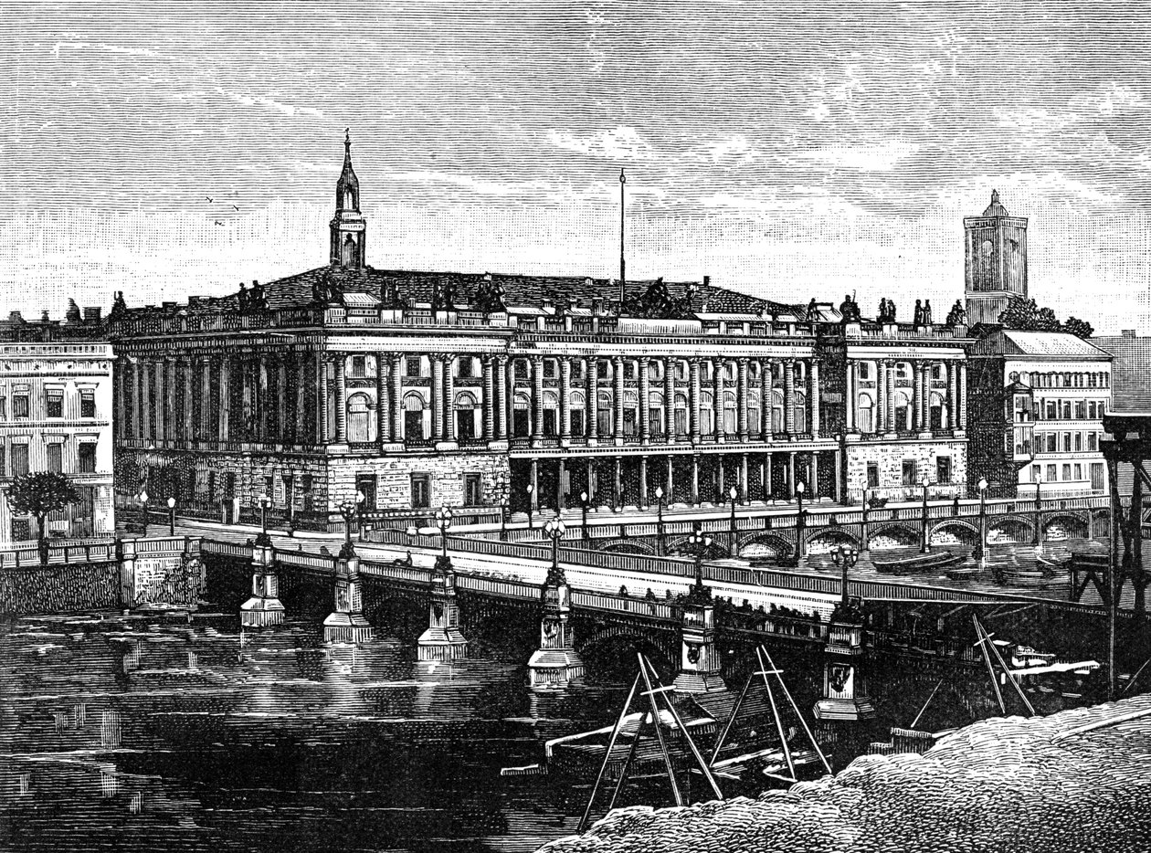 Exchange og Fredericks Bridge, Berlin, 1900 av Unbekannt