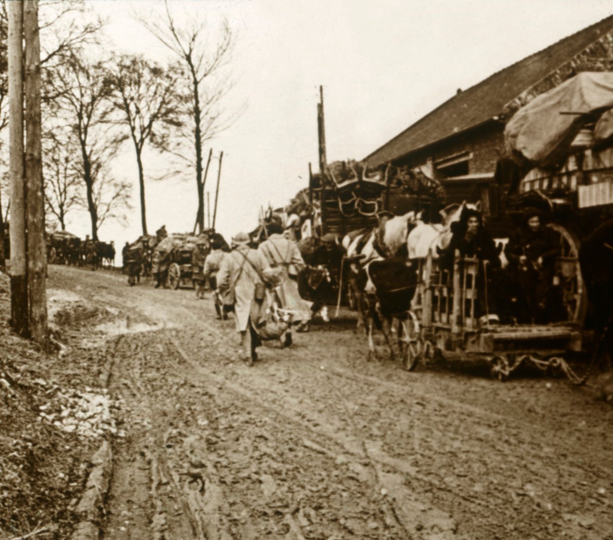 The Exodus, c1914-c1918 av Unbekannt