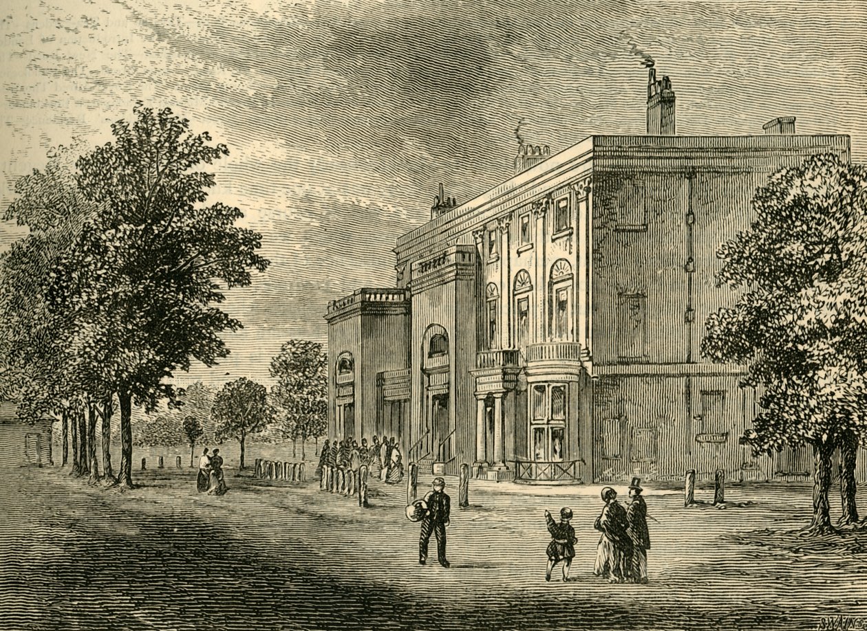 The Eyre Arms i 1820, c1876. av Unbekannt