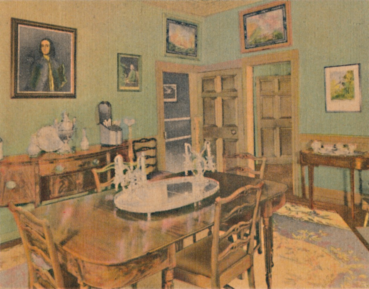 The Family Dining Room, 1946 av Unbekannt