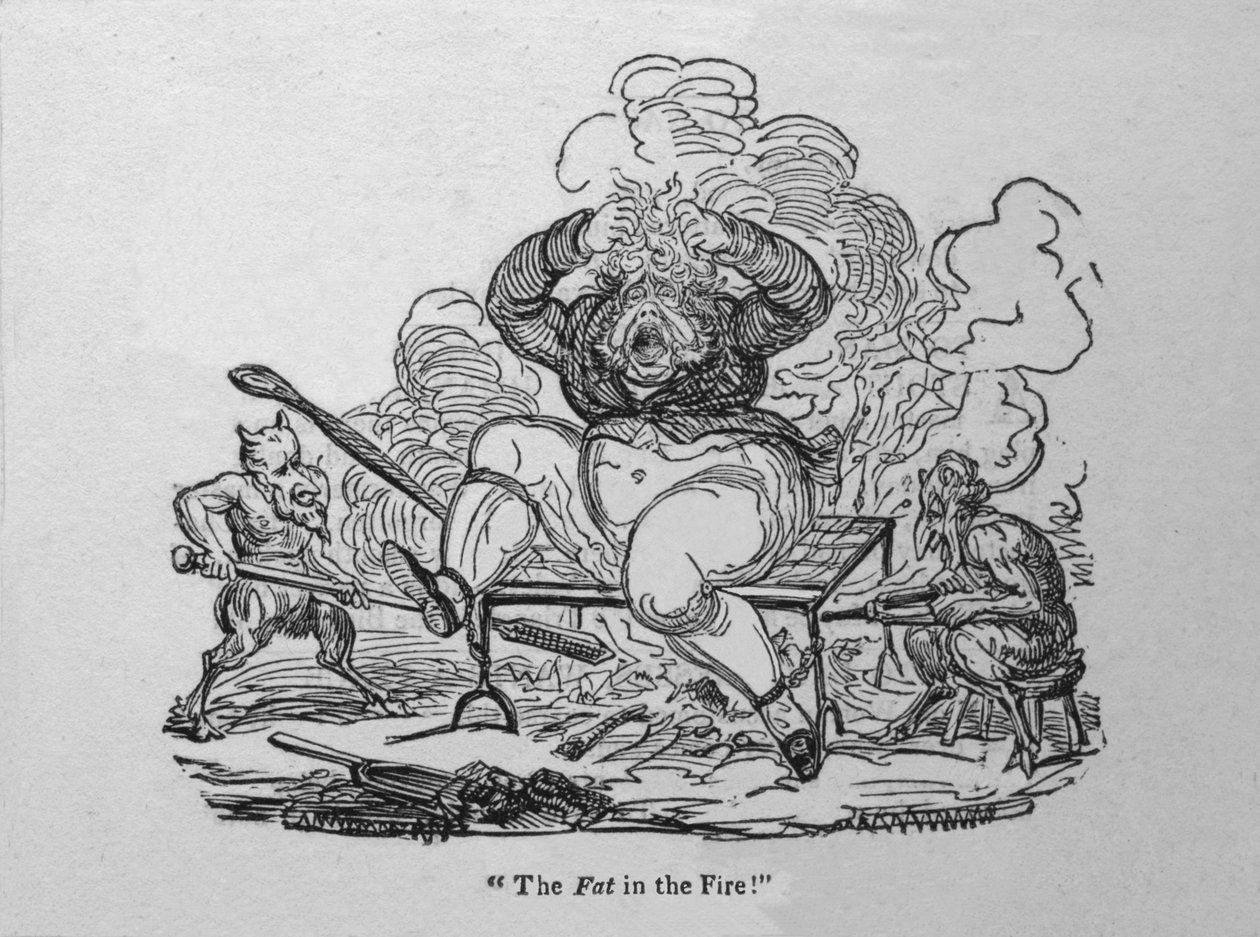 Fettet i ilden!, c1820. av Unbekannt