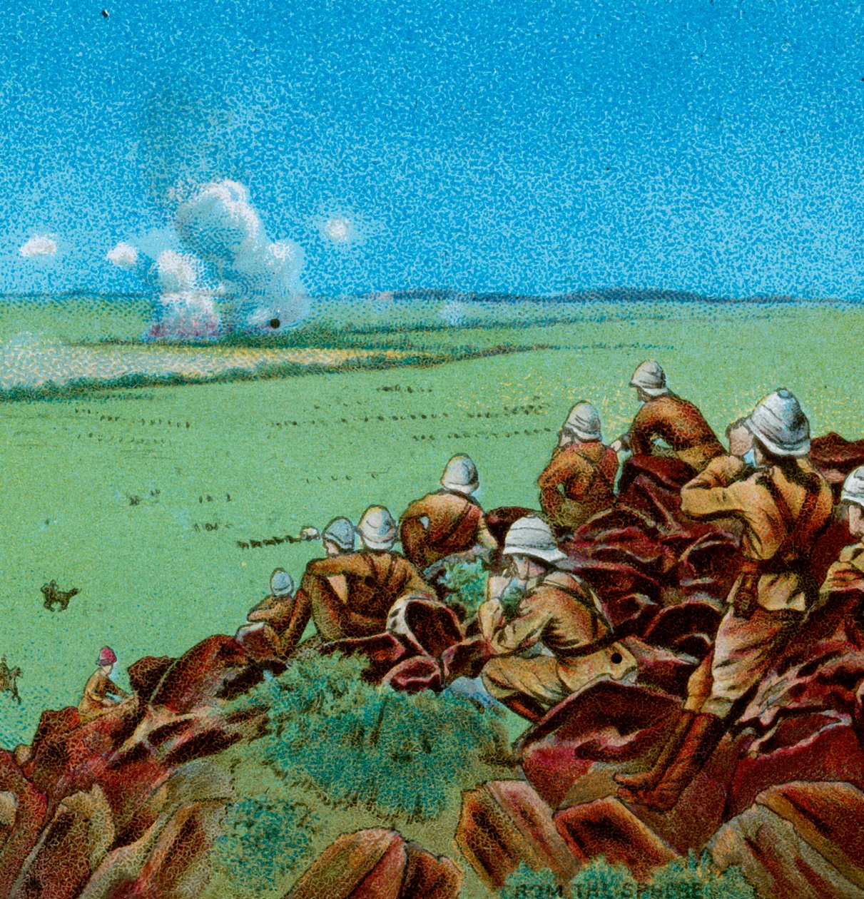 Kampen ved Paardeberg, 1900 av Unbekannt