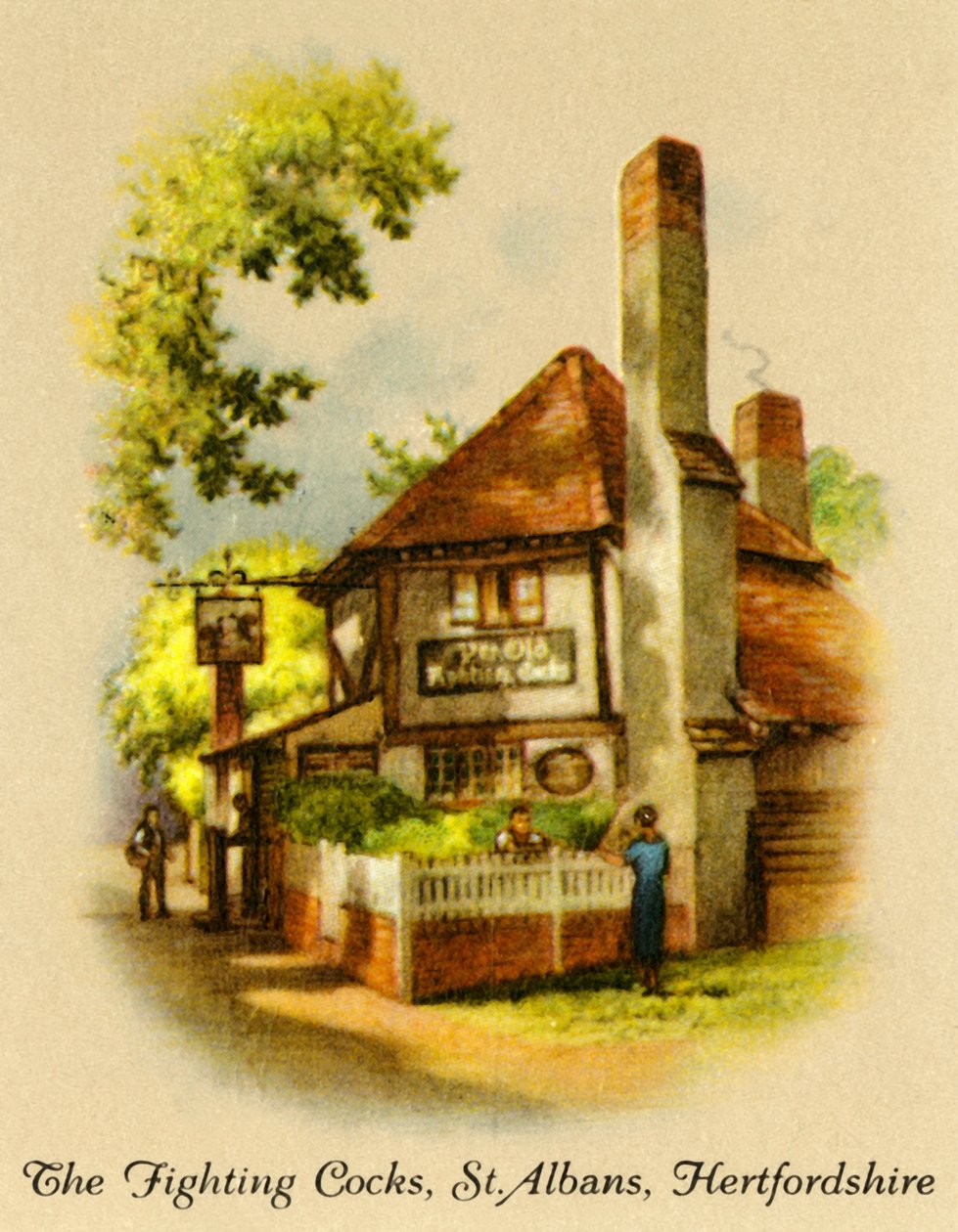 Kamphanene, St. Albans, Hertfordshire, 1936. av Unbekannt