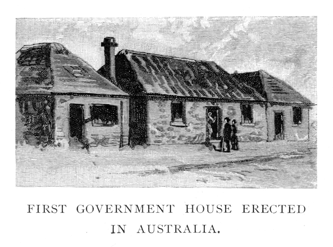 Det første regjeringshuset, Sydney, Australia, 1886 av Unbekannt